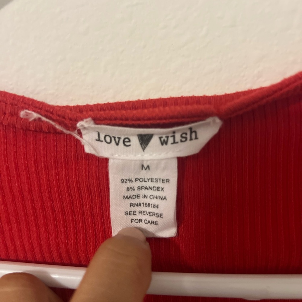 Love Wish Red Top